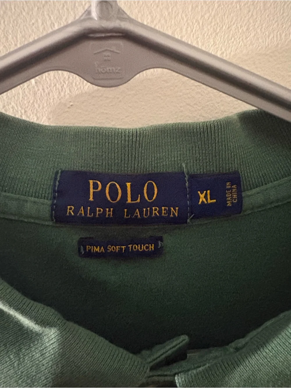 Polo Ralph Lauren Men’s XL Green Pima Soft Touch Polo Shirt